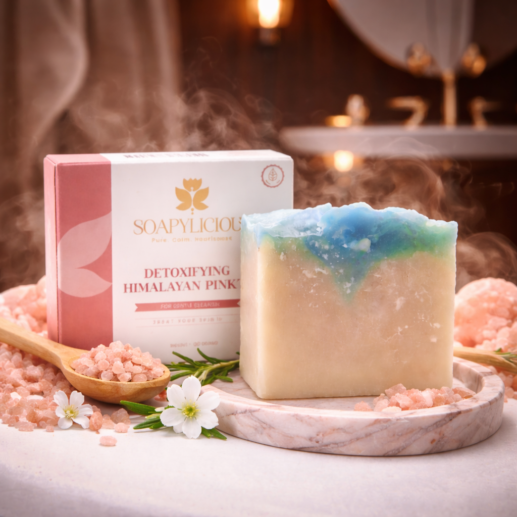 Detoxifying Himalayan Pink Salt Soap Bar – Natural, Vegan, Handmade for Men and Women
