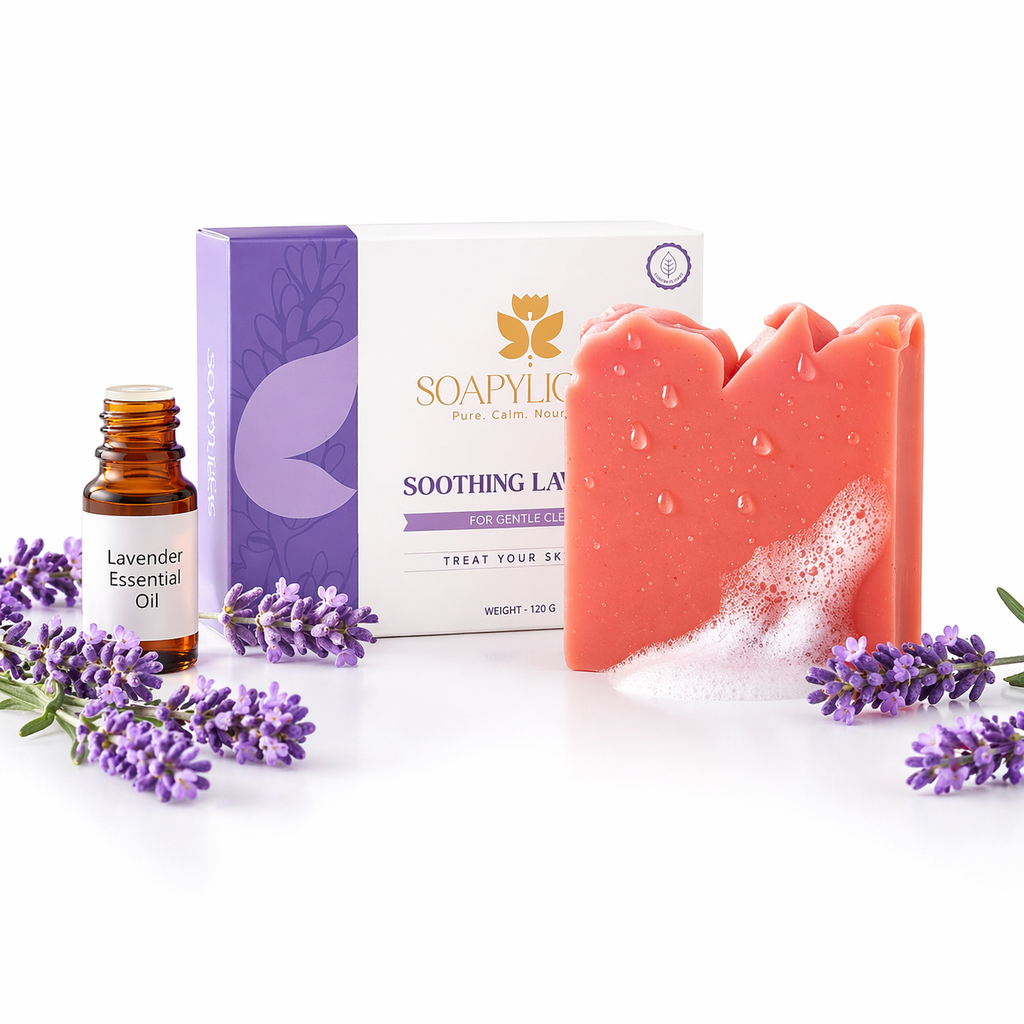 Soothing Lavender Soap Bar – Natural, Vegan, Handmade for Men and Women