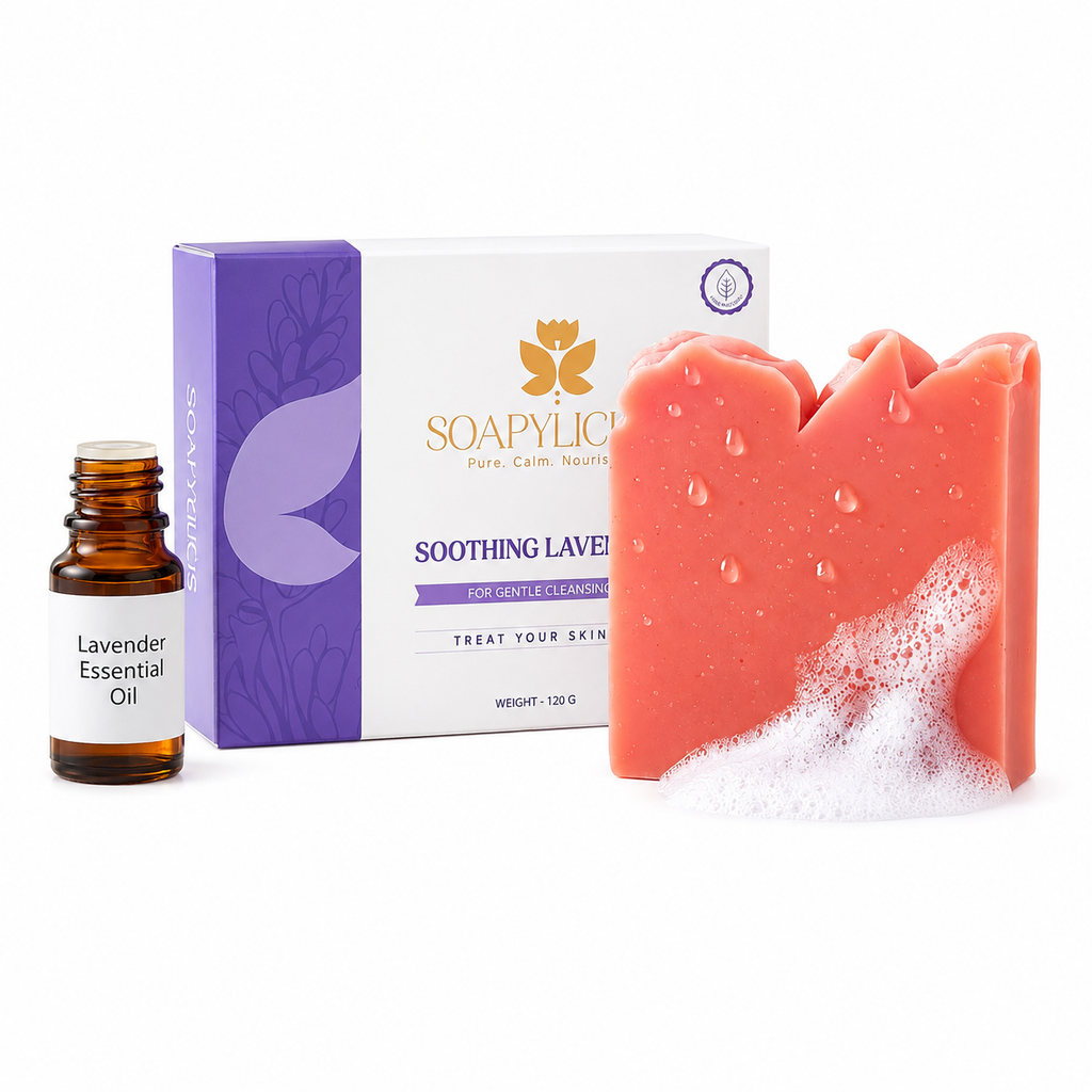 Soothing Lavender Soap Bar – Natural, Vegan, Handmade for Men and Women