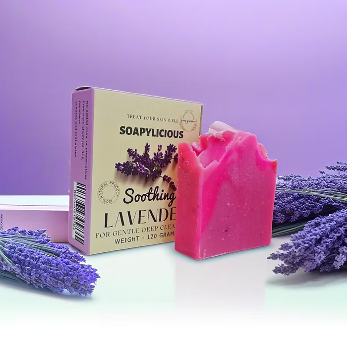 Handmade Cold Process Lavender Soap Bar – Natural & Organic with Shea Butter