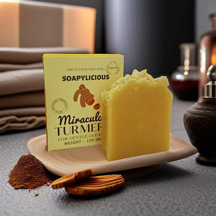 Handmade Miraculous Turmeric Soap Bar – Natural & Organic Soap