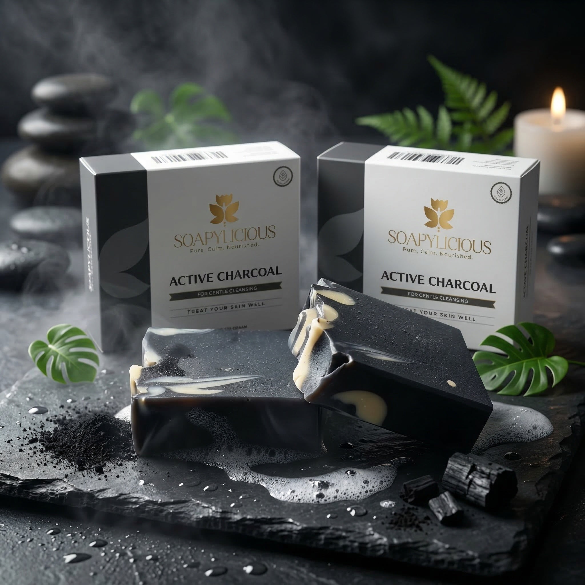 Activated Charcoal Soap Bar – Natural, Vegan, Handmade for Men and Women