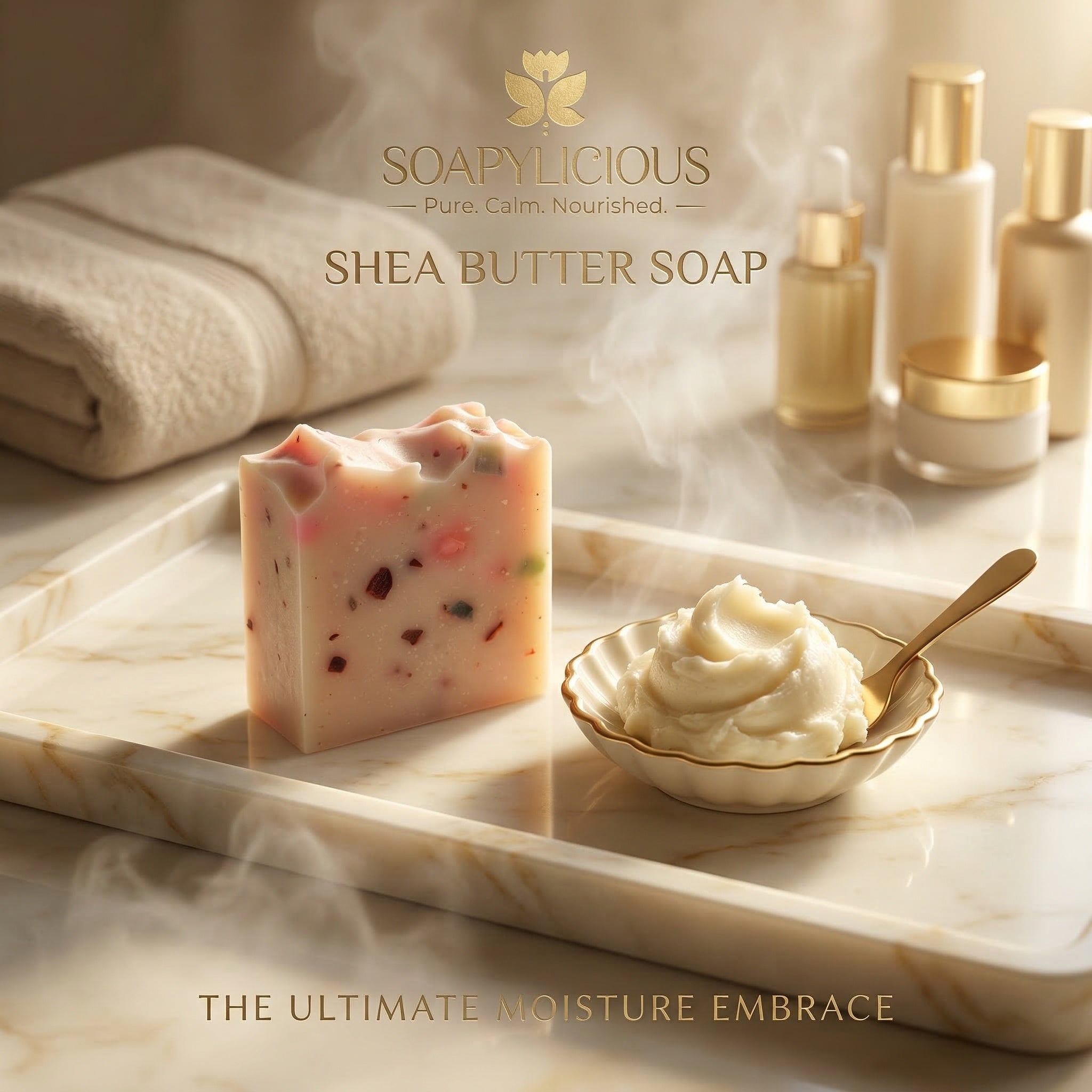 Shea Butter Soap Bar – Natural, Vegan, Handmade for Men and Women