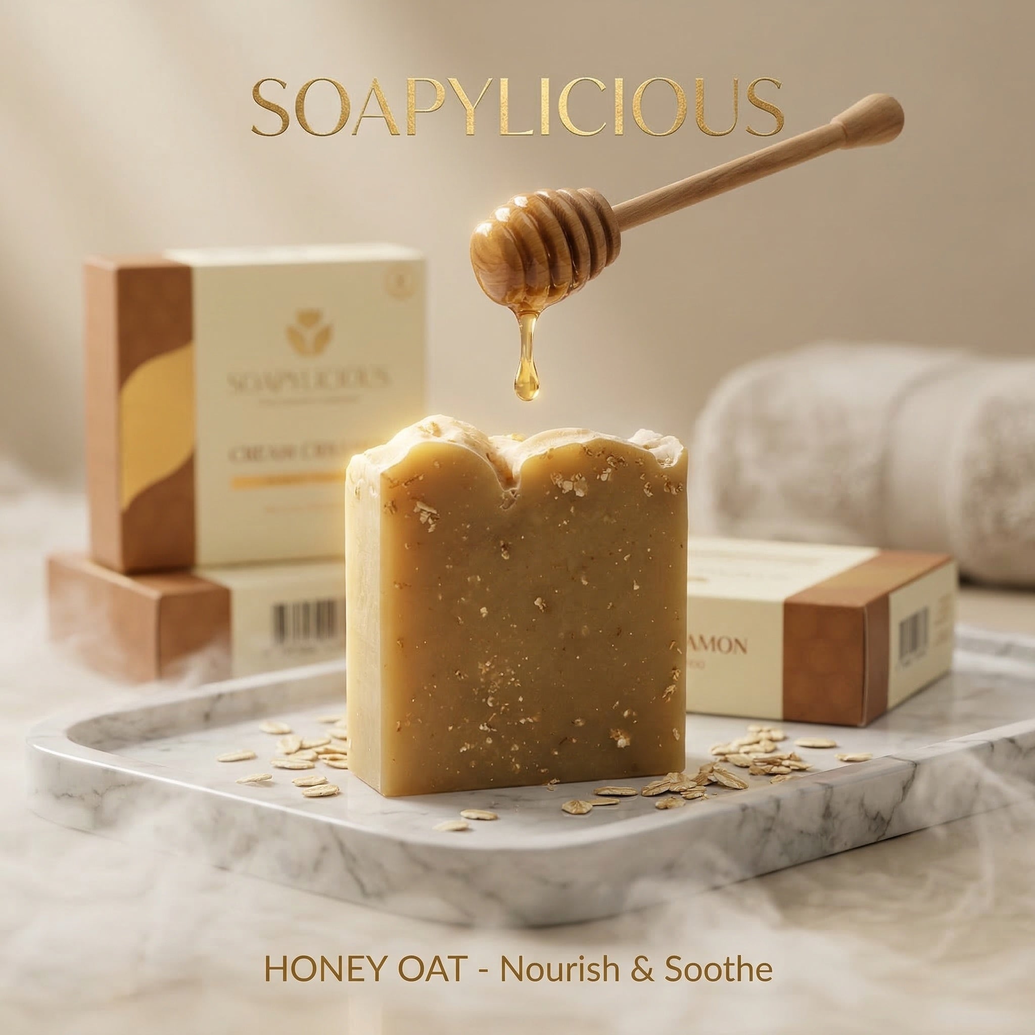 Honey Oat Cinnamon Soap Bar – Premium Natural & Organic Soap