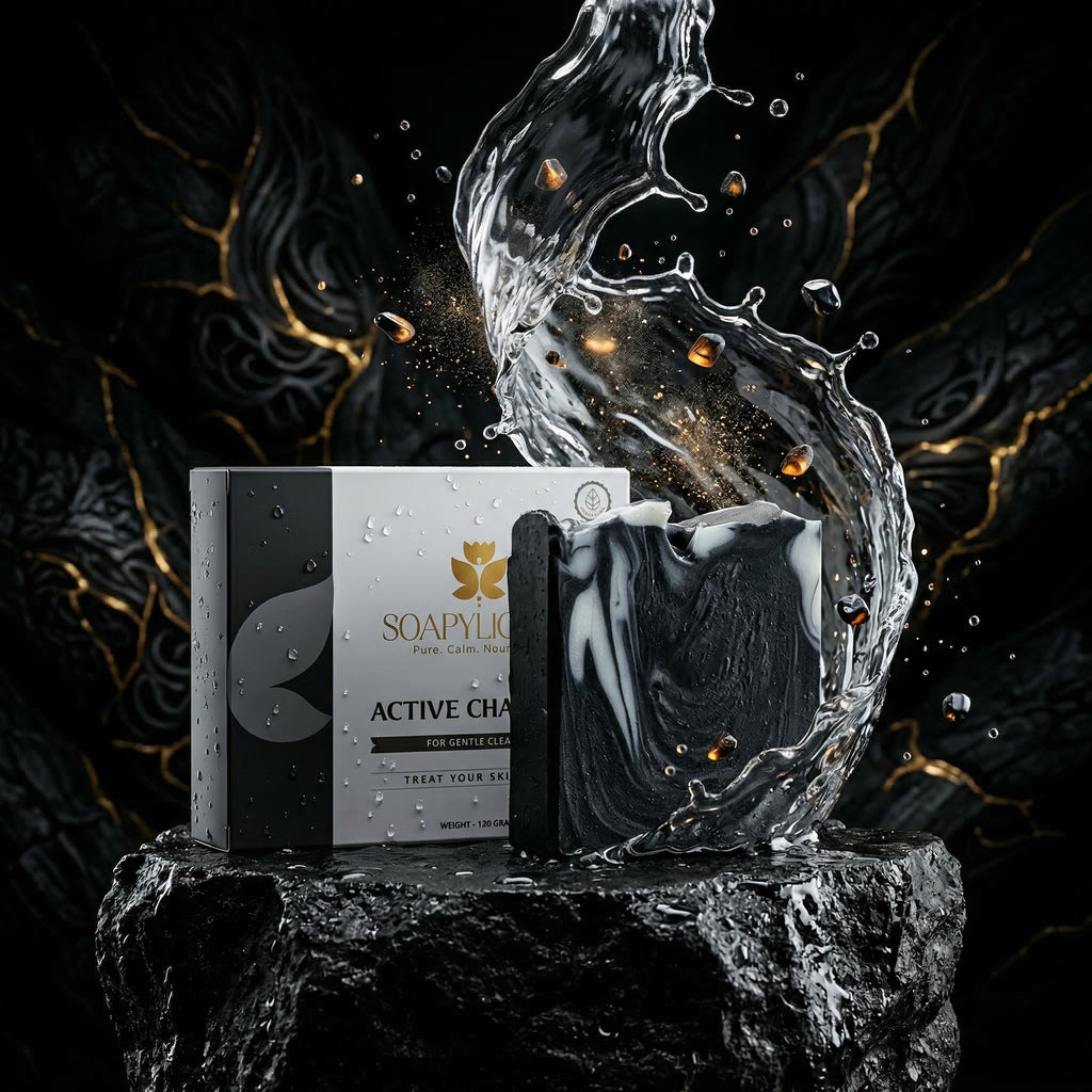 Activated Charcoal Soap Bar – Natural, Vegan, Handmade for Men and Women