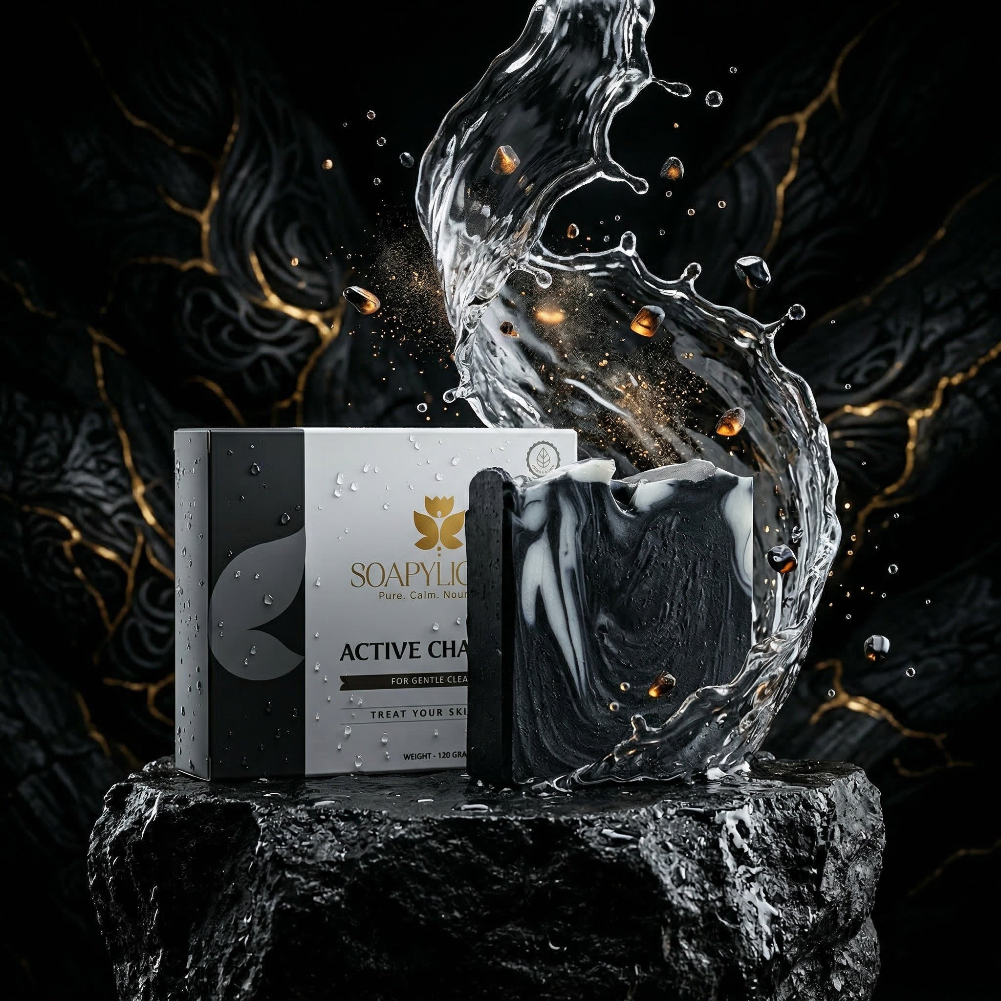 Activated Charcoal Soap Bar – Natural, Vegan, Handmade for Men and Women