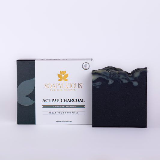 Activated Charcoal Soap Bar – Natural, Vegan, Handmade for Men and Women
