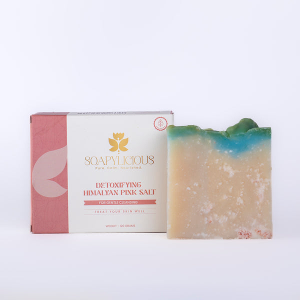 Detoxifying Himalayan Pink Salt Soap Bar – Natural, Vegan, Handmade for Men and Women