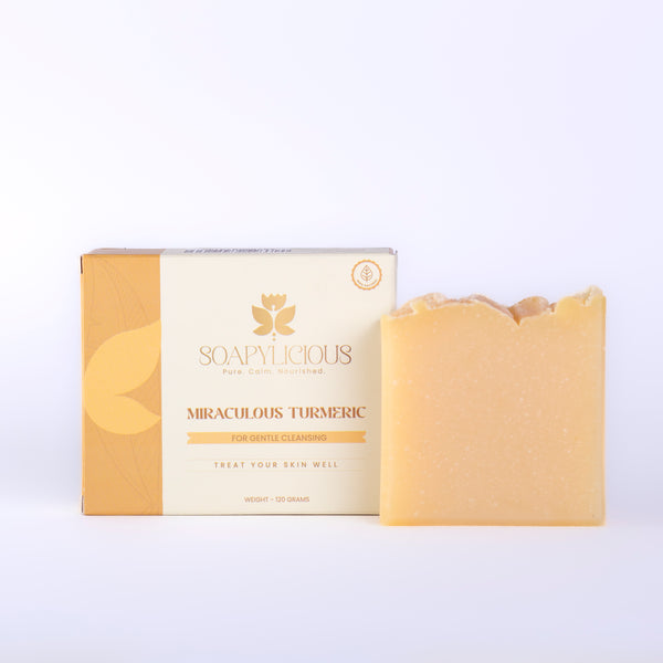 Miraculous Turmeric Soap Bar – Natural, Vegan, Handmade for Men and Women