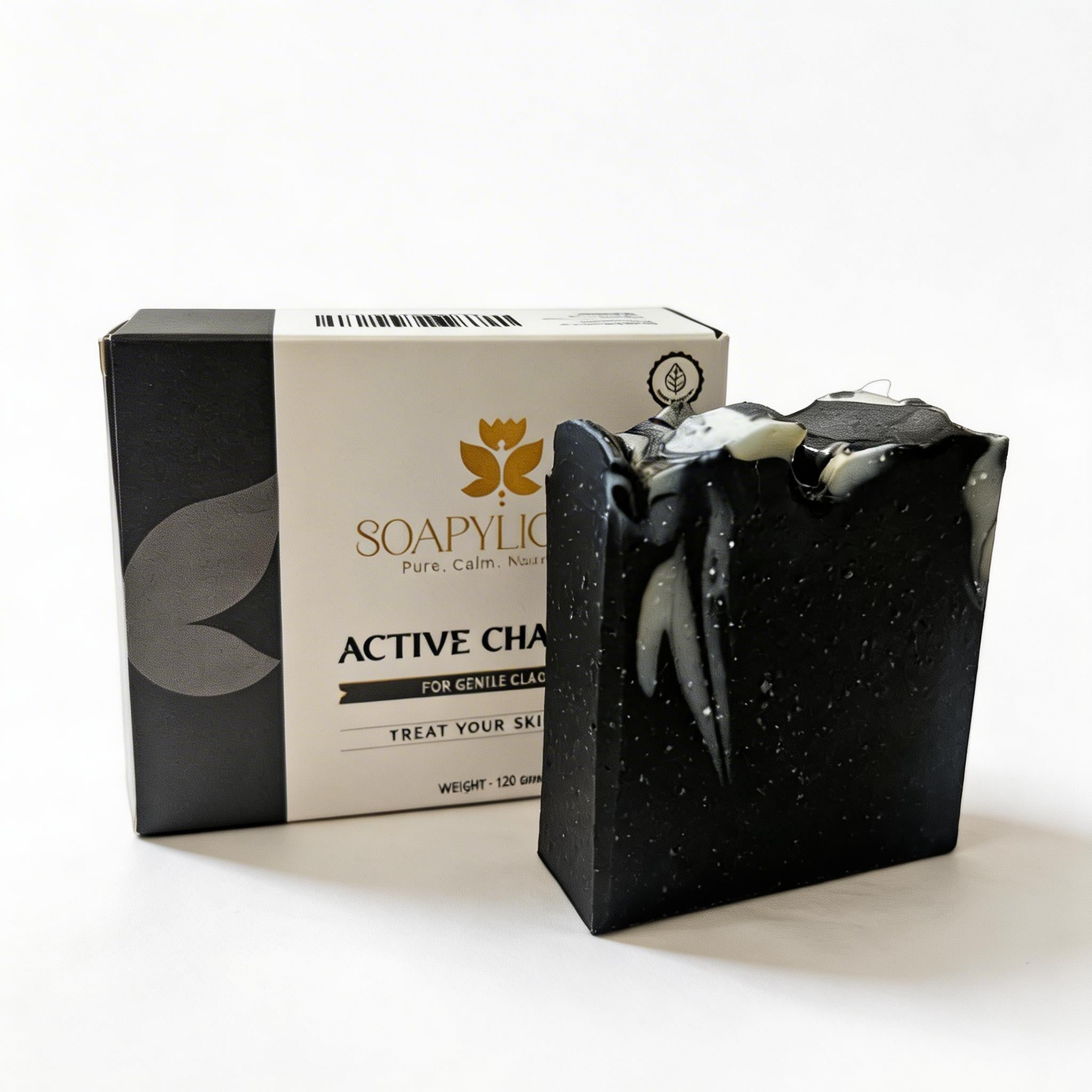 Activated Charcoal Soap Bar – Natural, Vegan, Handmade for Men and Women