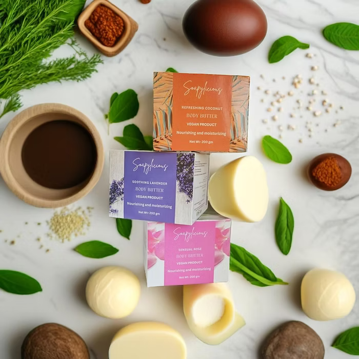 Coconut Shea Whipped Body Butter – 200g Vegan, Natural Skincare | Deep Hydration