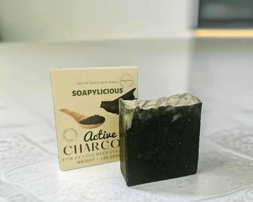 Handmade Cold Process Activated Charcoal Soap Bar – Natural & Organic for Deep