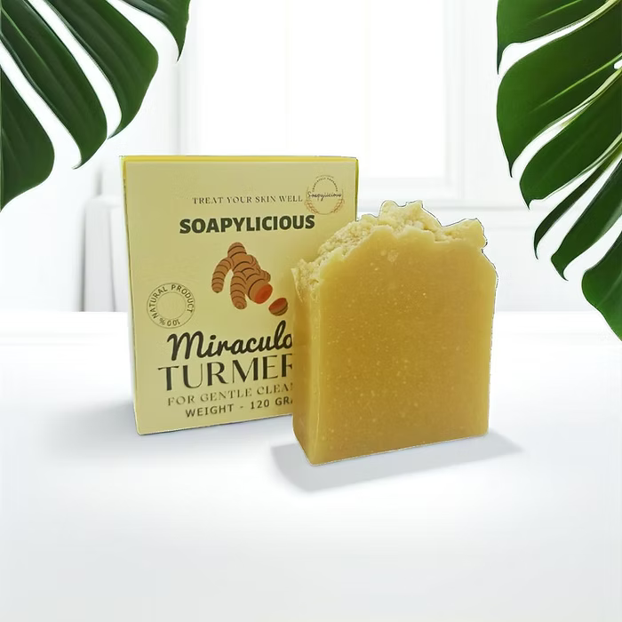 Handmade Miraculous Turmeric Soap Bar – Natural & Organic Soap
