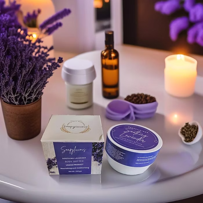Lavender Shea Body Butter – 200g Whipped, Vegan, Natural Skincare