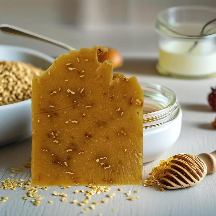 Handmade Honey Oat Cinnamon Soap Bar – Premium Natural & Organic Soap