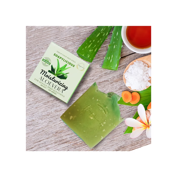 Handmade Cold Process Aloe Vera Soap Bar – Natural & Organic with Shea Butter