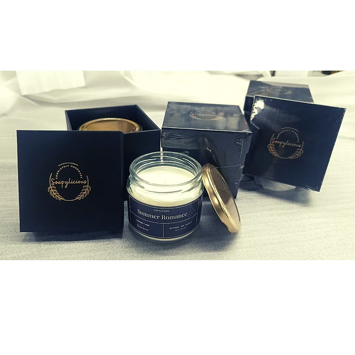 Soy Wax Candle Jasmine 220g Natural and handmade