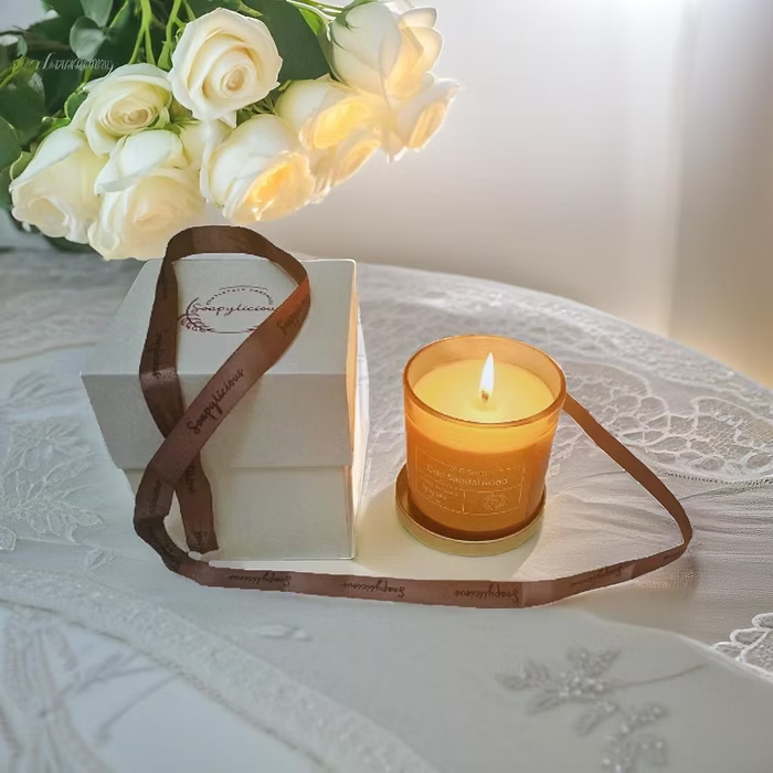 Soy Wax Candles- Oud sandalwood Aroma, Natural and handmade for homes