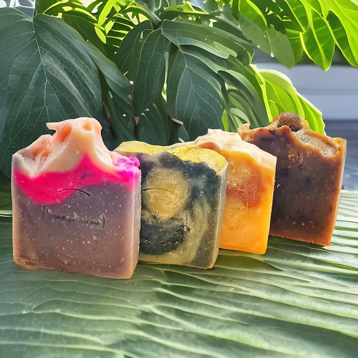 Premium Gift box of 4 handmade soap bar