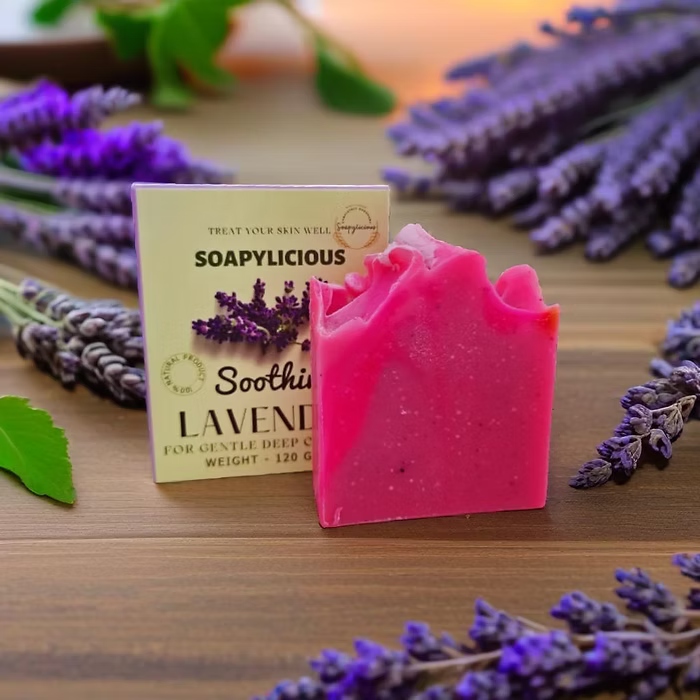 Handmade Cold Process Lavender Soap Bar – Natural & Organic with Shea Butter