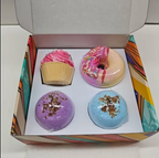 Rejuvenating Bath Bomb -Family Pack of 4- handmade, vegan, natural, exfoliating
